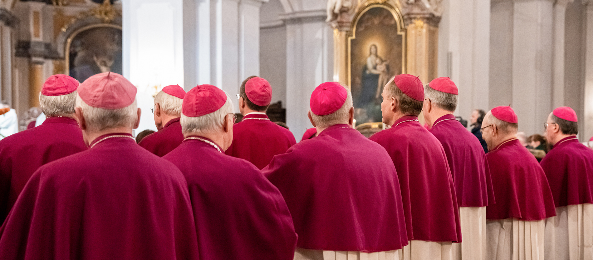 Bishops at the opening service of the Spring Plenary Assembly of the German Bishops' Conference (DBK) in the Cathedral Sanctissimae Trinitatis in Dresden