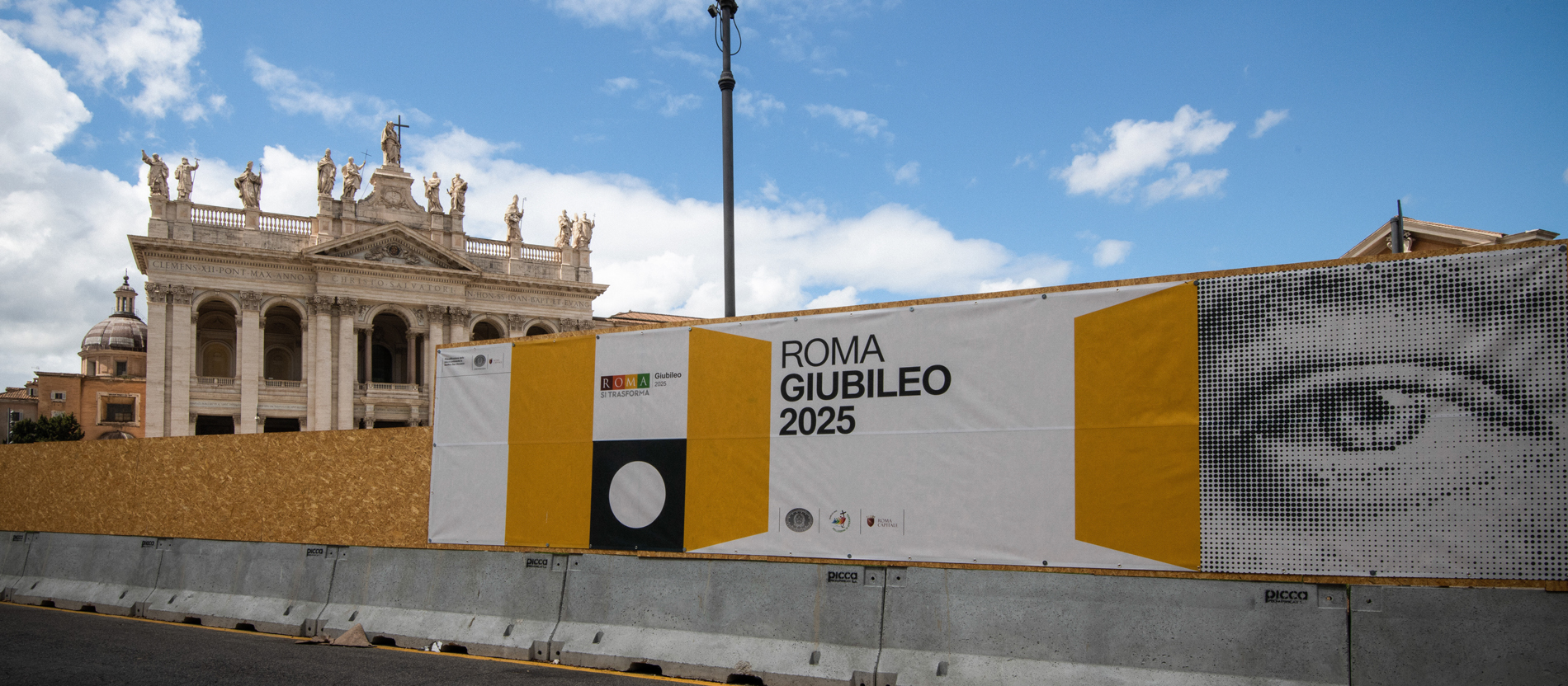 Construction work for the Holy Year