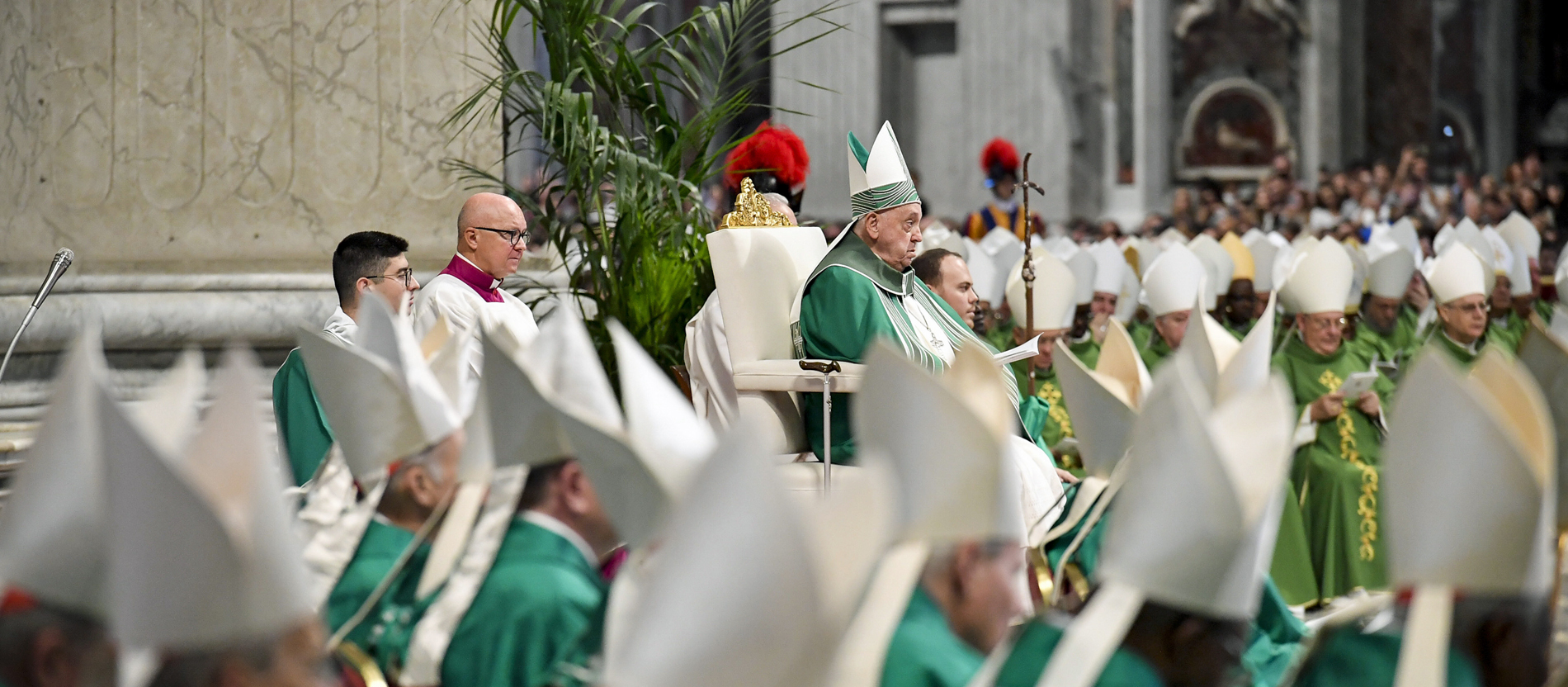 Pope Francis in St Peter's Basilica