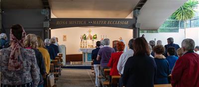 The chapel in honour of Maria Rosa Mistica in Fontanelle (Italy)