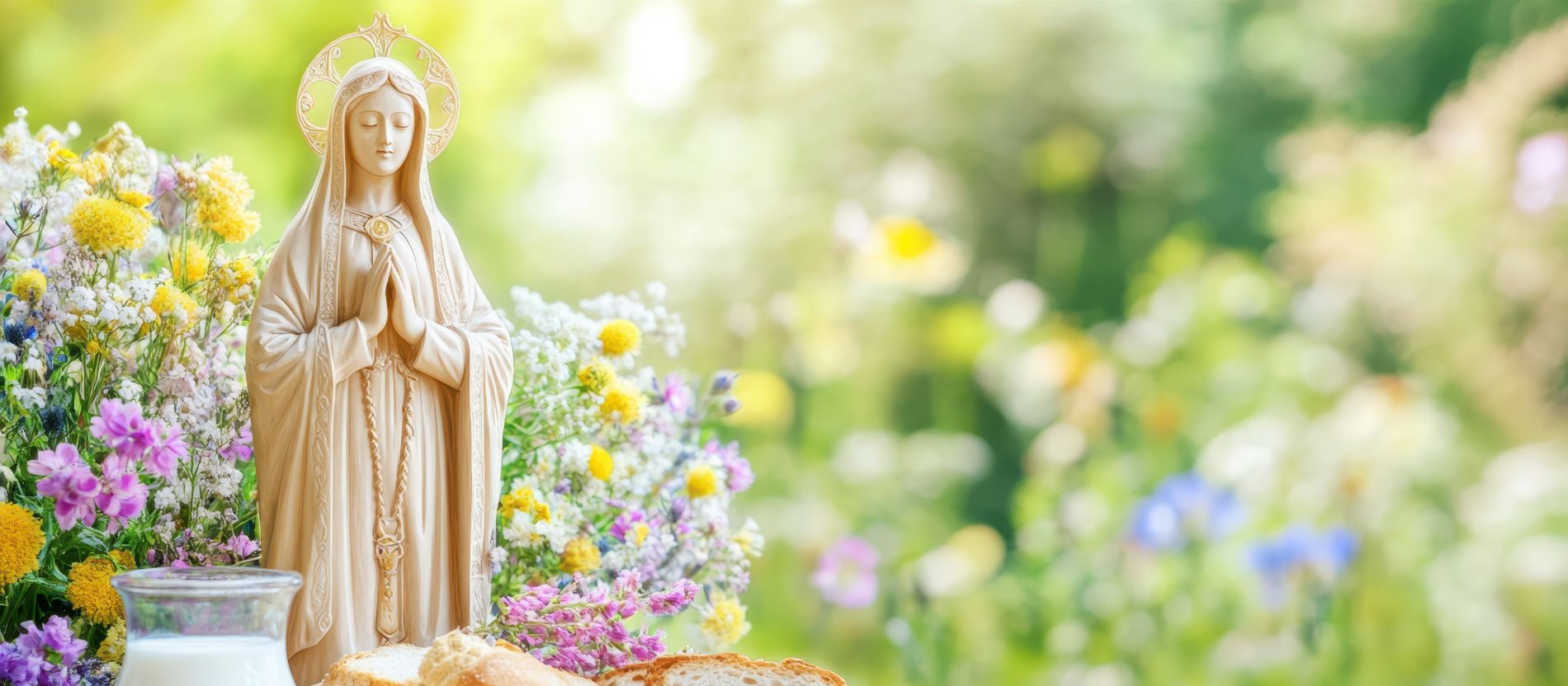 Madonna mit Blumen
