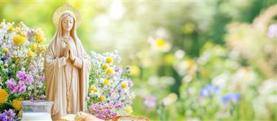 Madonna mit Blumen